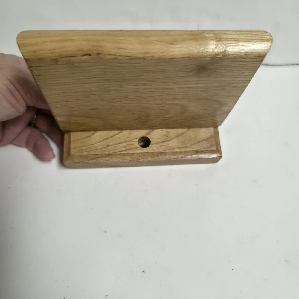 Vintage Oak Wood Wall Mount Soap Dish Holder Handcrafted Hardwood Bathroom Tray